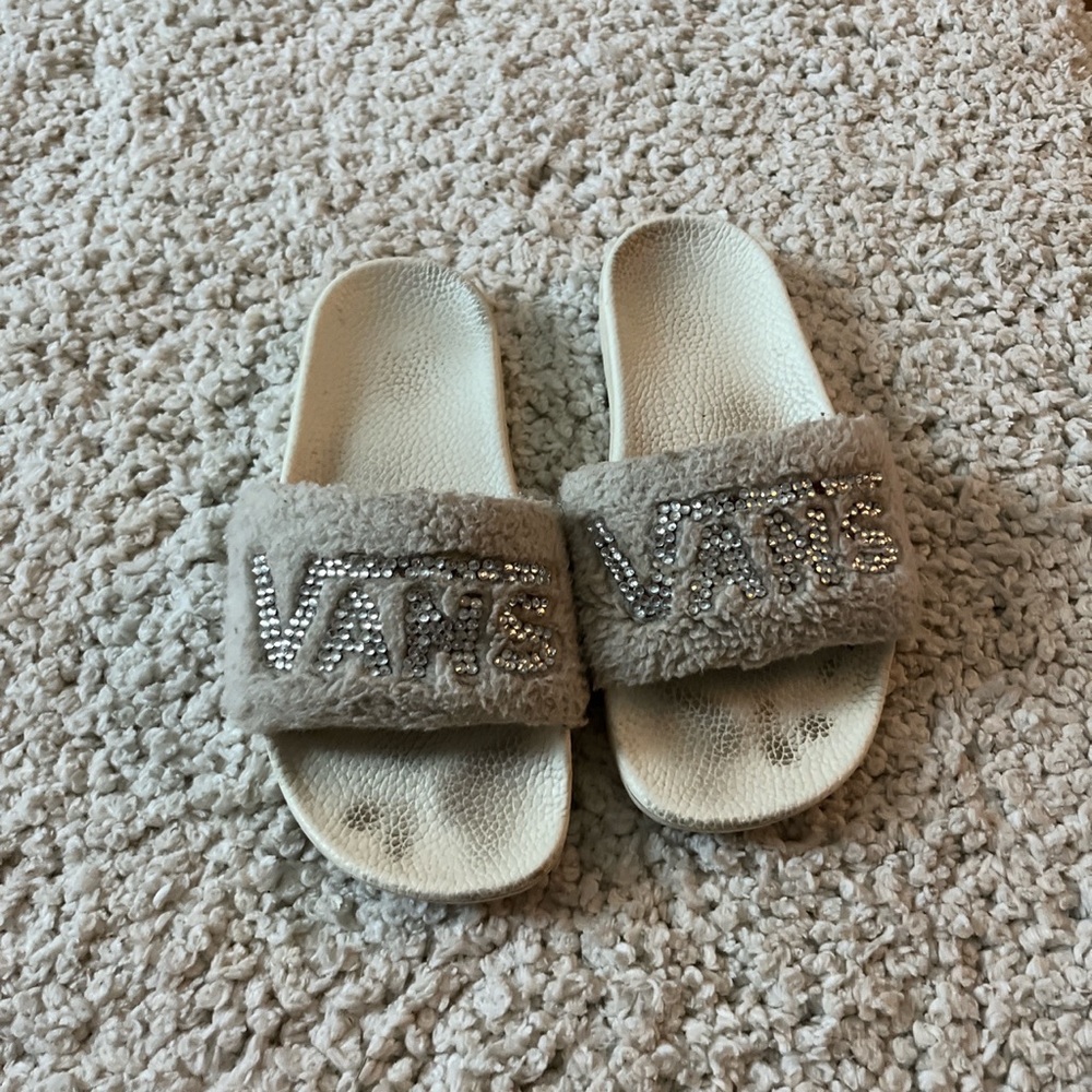 Bedazzled vans slides